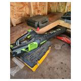 Battery Powered Leaf Blower, Tools, Tool Box