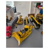 Die-Cast Toy Trucks, Crane, Bulldozer, Diecast