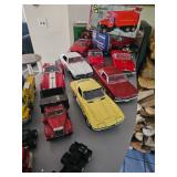Die-Cast Toy Cars, Corvette, Thunderbird, Firebird, Mustang