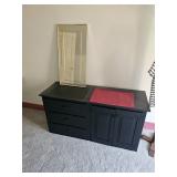 Mirror, Wood Dresser/Cabinet