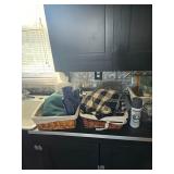 Curtains, Lined Baskets