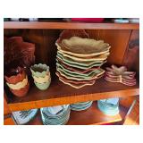 Stunning leaf shaped plates and bowls