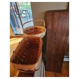 Wooden baskets, large wooden basket