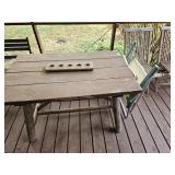 Hand crafted picnic table and chairs