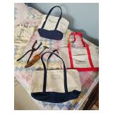 Canvas tote bags, Side table