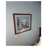 On Board a Sailing Ship, Framed artwork