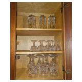 Dessert glasses, highball glasses, stemmed wine/gobblet