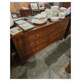 Wooden Dresser, China Set