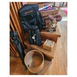 Celestron Skymaster Binoculars with Tripod, Basket, Trinket Box