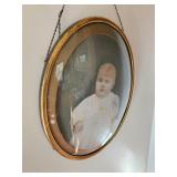 Oval Hanging Picture Frame