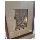 Framed Sailboat Print