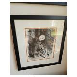 Framed Marc Chagall-Paris Mid-Century Lithograph