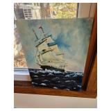 Painting of Clipper Sailing Ship