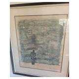 Framed Ben Shahn Print "Morning by the Sea"