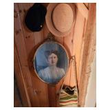 Straw Hat, Framed Portrait