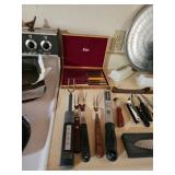 Serving Forks, Micro Plane, Knives, Can Opener