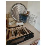 Pairing Knives, Chef Knife, Champagne Glasses, Pizza Pan, Butter Dishes