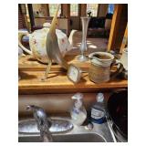 Tea Pot, Bud Vase, Creamer, Meat Thermometer