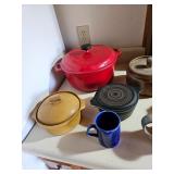 Red Dutch Oven, Ceramic Pots, Mugs