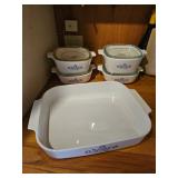 Corning Ware Blue Cornflower Casserole Dishes