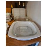 Corning Ware Blue Sunflower Casserole Dish