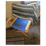 Folding Director style Chair, Blanket