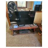 LCD TV, TV Stand, Fan