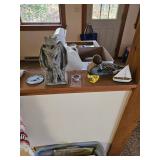 Wooden Duck, Mini Sailboat Tchotchke, Gargoyle Statue