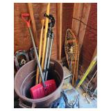 Snow Shoes, Tripod, Snow Shovel