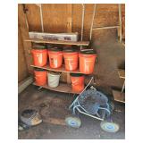 Rolling Garden Stool, 5 Gallon Buckets