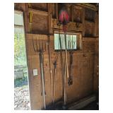 Barn Tools, Shovels, Rakes