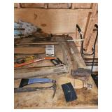 Sledgehammer, Bow Saw, Hammer, Ice Scraper, Sickle