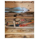 Oar, Axe, Bar Clamp, Barn Tools