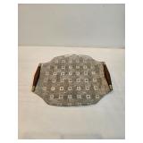 Mid Century Glass Serving Tray