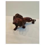 Hand Carved Wooden Lion