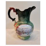 Antique Hand Painted Pitcher 
