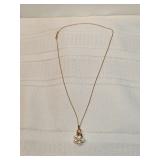 14k Gold Necklace With Pearls 