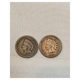 Pair Of 1859 Indian Head Pennies