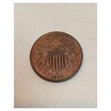 1864 Two Cent Coin