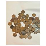 Unsearched Wheat Pennies Approx 73