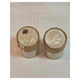 2 Rolls Or 40 Count 1964 P Kennedy Half Dollars Marked Uncirculated 