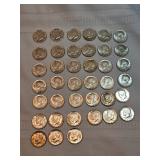 Lot Of 1964 Kennedy Half Dollars 39 Count