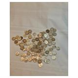 Silver Washington Quarters Unsearched Lot Of 123