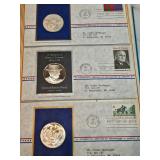 Postal First Issue Stamps And Sterling Coins Lot