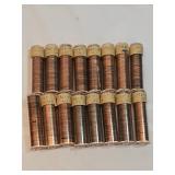 Lot Of Pennies From Bank Marked Uncirculated 