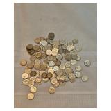 Unsearched Roosevelt Dimes Lot Of 124