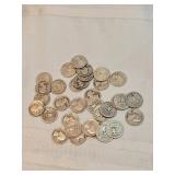 Unsearched Washington Quarters Lot Of 33