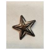 Sterling Silver Star Brooch