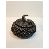 Native American Made Alaskan Baleen Basket 