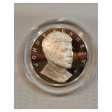 1000 Grains Sterling Silver JFK Coin